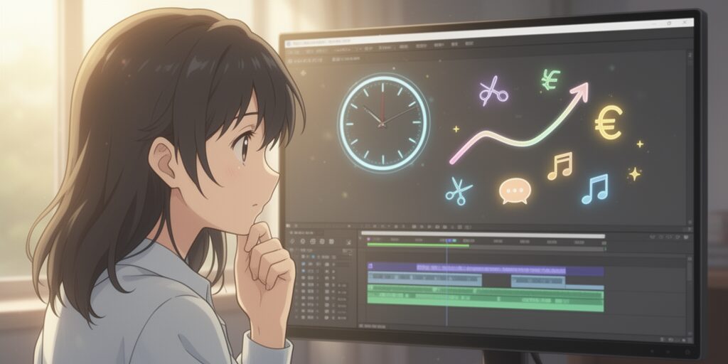 動画編集10分の作業時間はどのくらい？