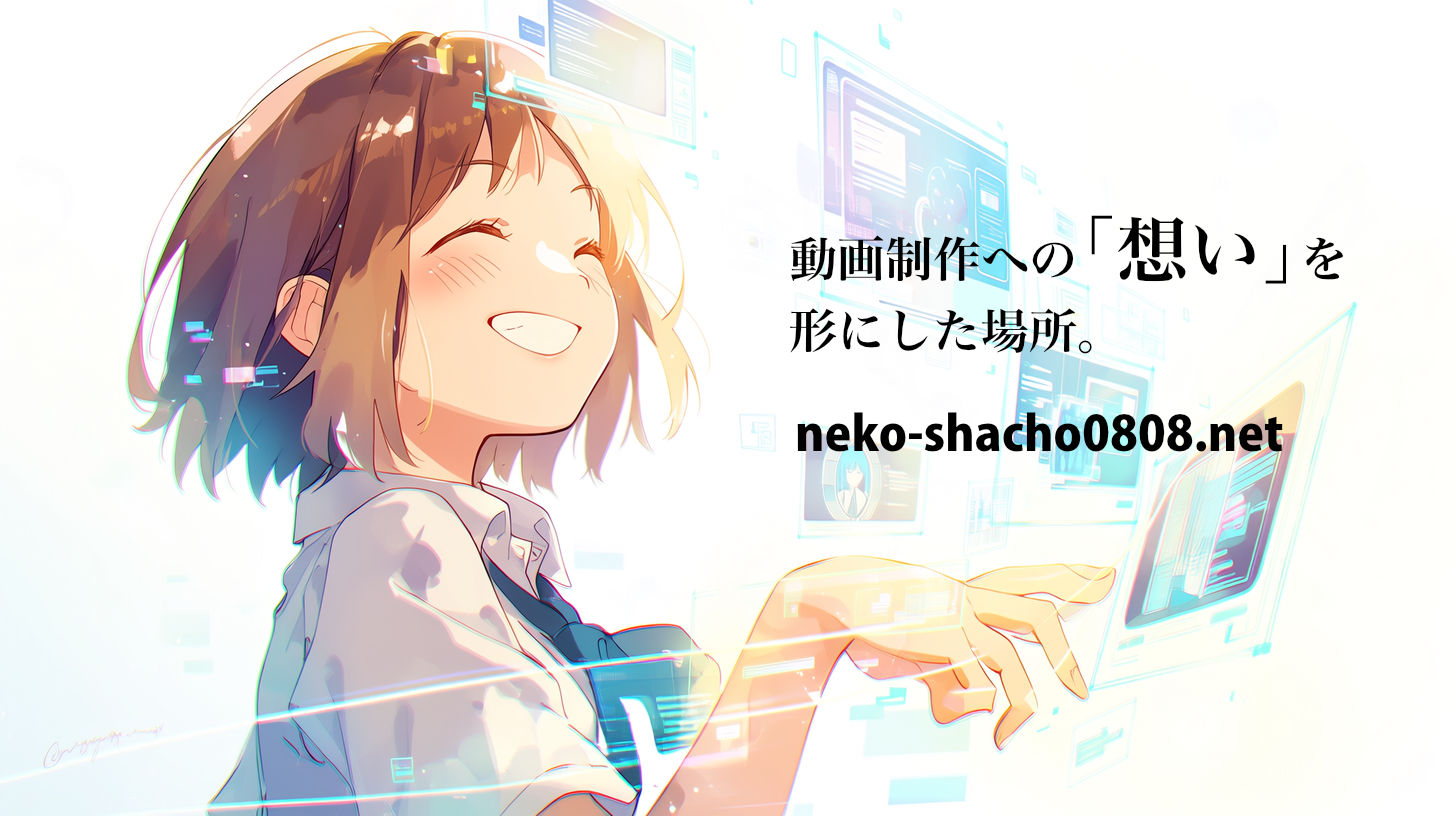 動画制作の「想い」を形にした場所 - neko-shacho0808.net